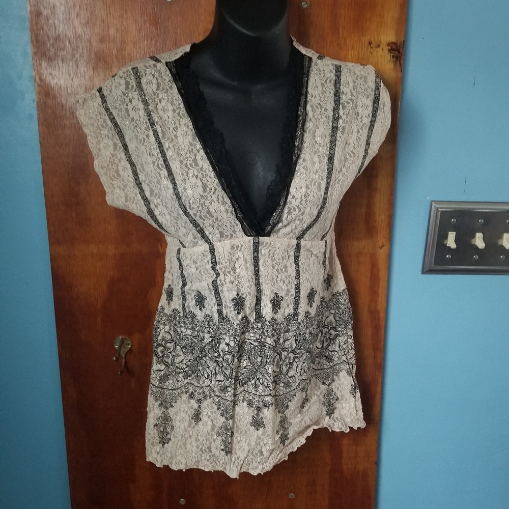 Clarity sheer top